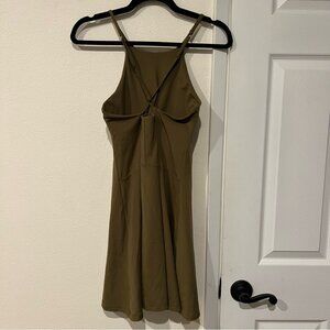 Girlfriend Collective Olive Green Athleisure Tennis Dress Size Large NWOT